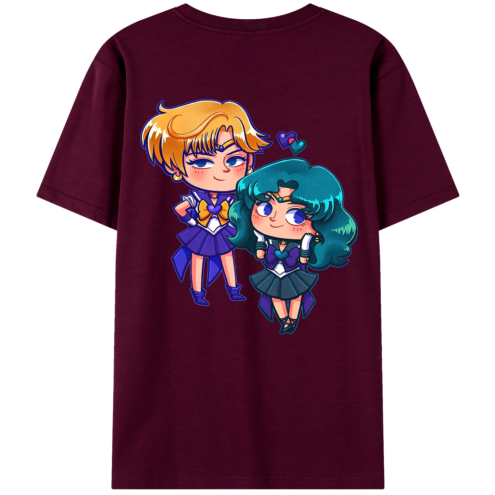 （画像用） 美少女戦士セーラームーン 天王はるか Sailor Moon Tenoh Haruka レディース半袖Tシャツ(バックプリント)